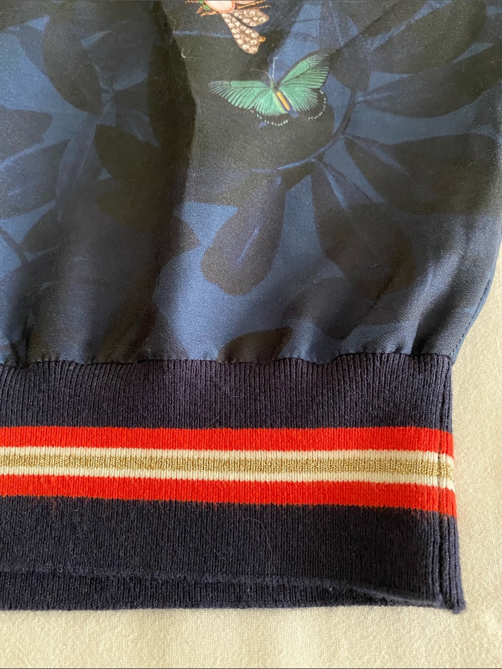 Ted Baker London Bevlei blouson batwing pullover knit details tiger print Small - Picture 10 of 15